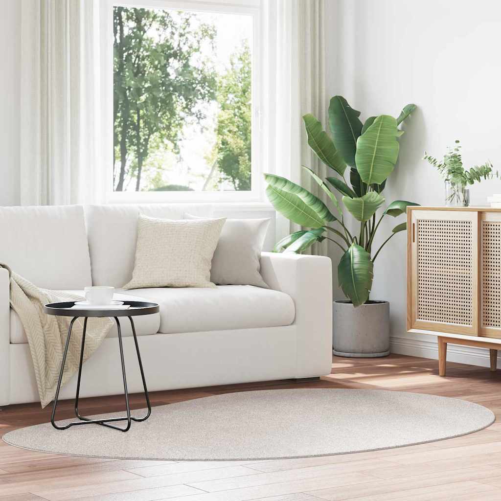 Területszőnyegek HUARTE Homokszín 140 x 200 cm Poliészter