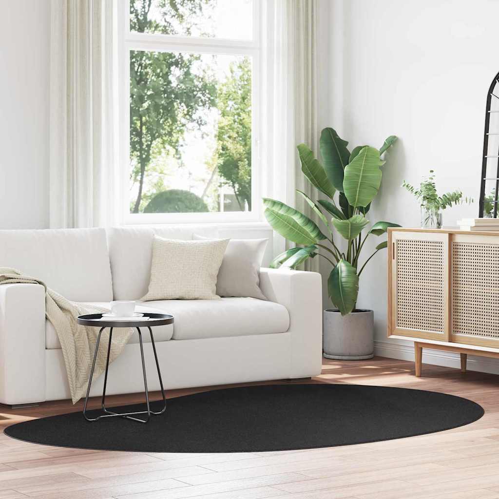 Területszőnyegek HUARTE Fekete 160 x 230 cm Poliészter