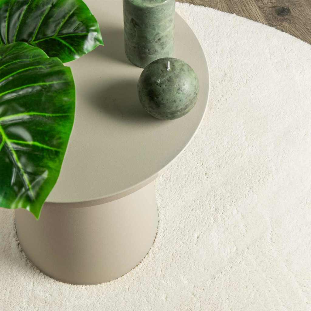 Területszőnyegek HUARTE Krém 140 x 200 cm Poliészter