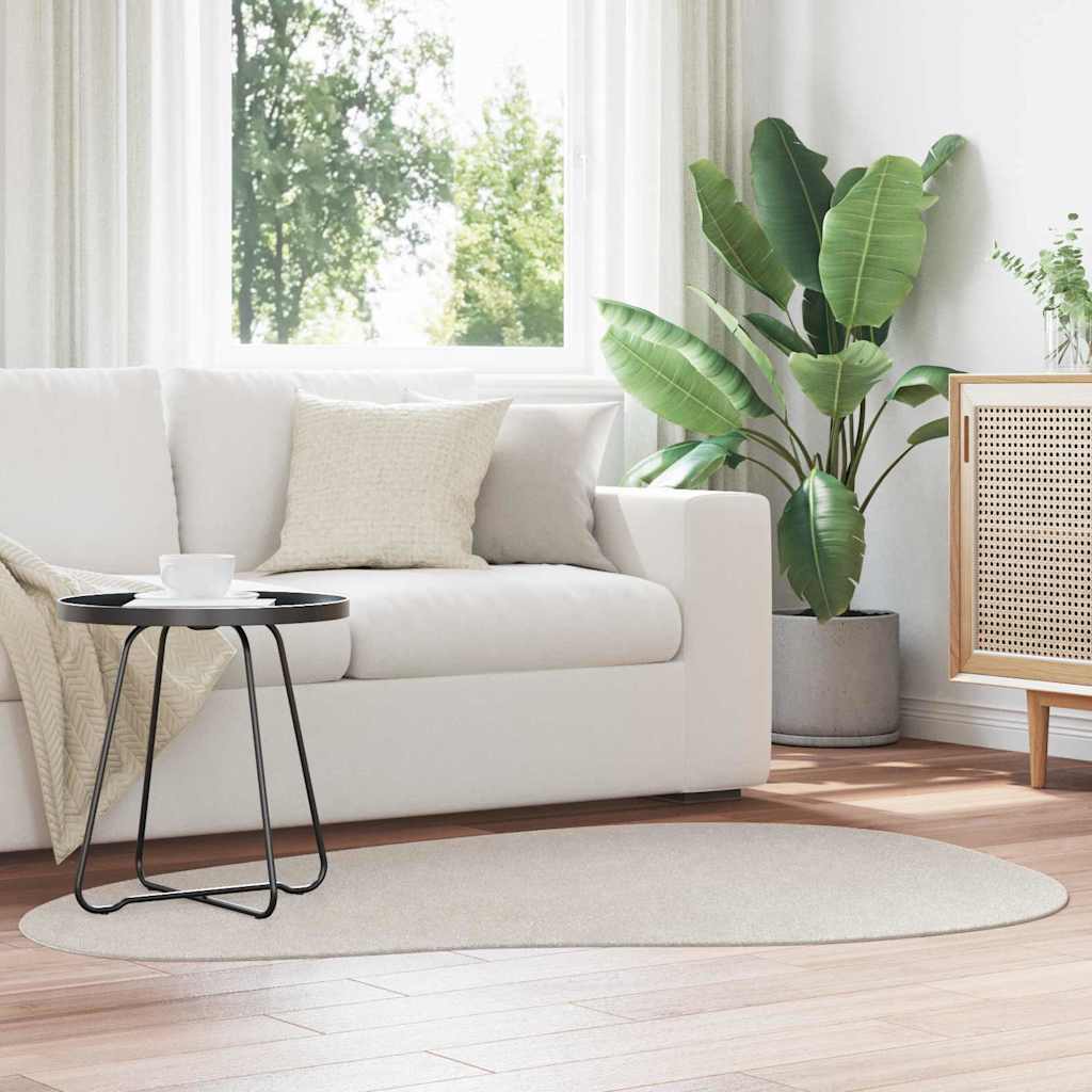 Területszőnyegek HUARTE Homokszín 120 x 170 cm Poliészter