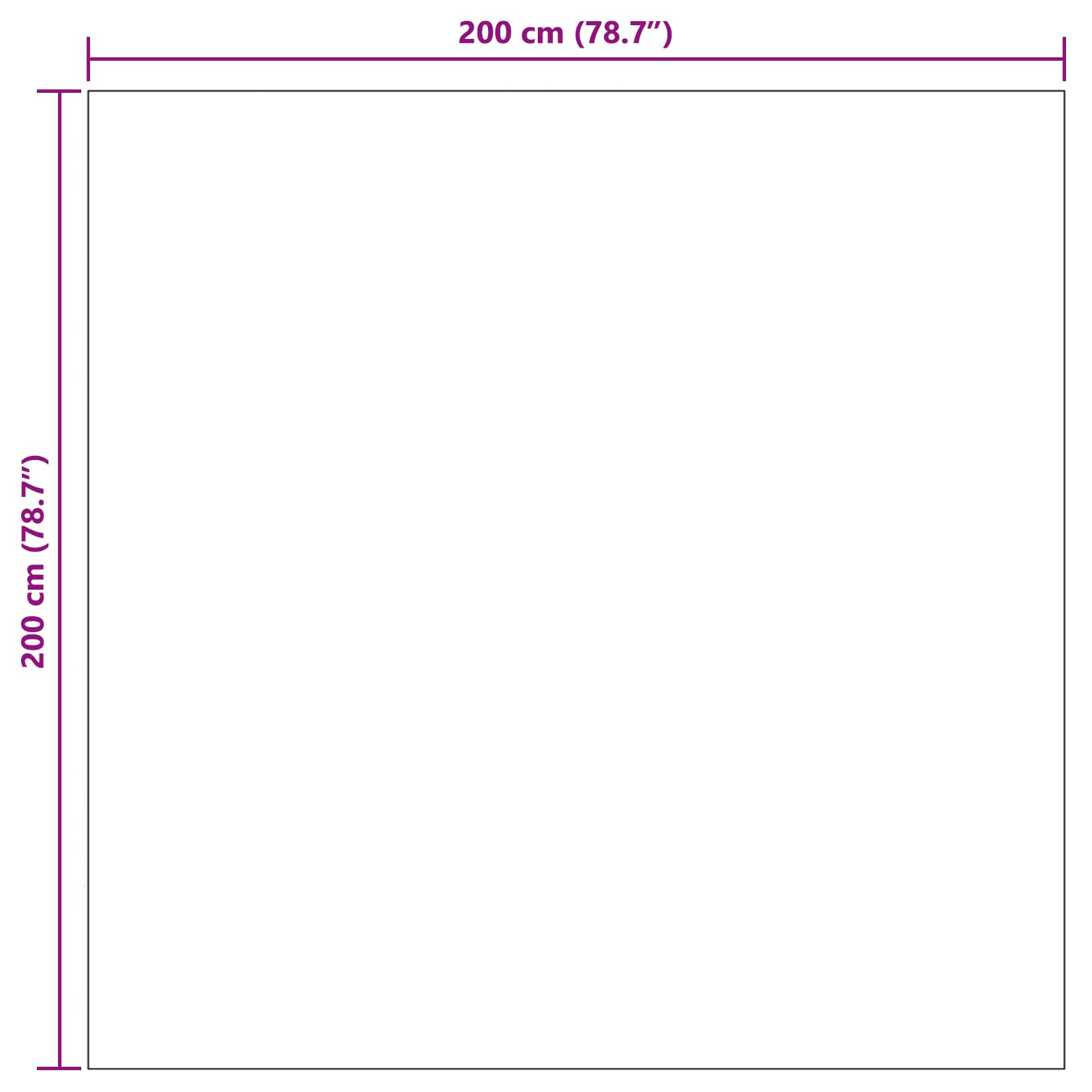 Területszőnyegek Négyzet PALMERAS Bézs 200 x 200 cm Poliészter