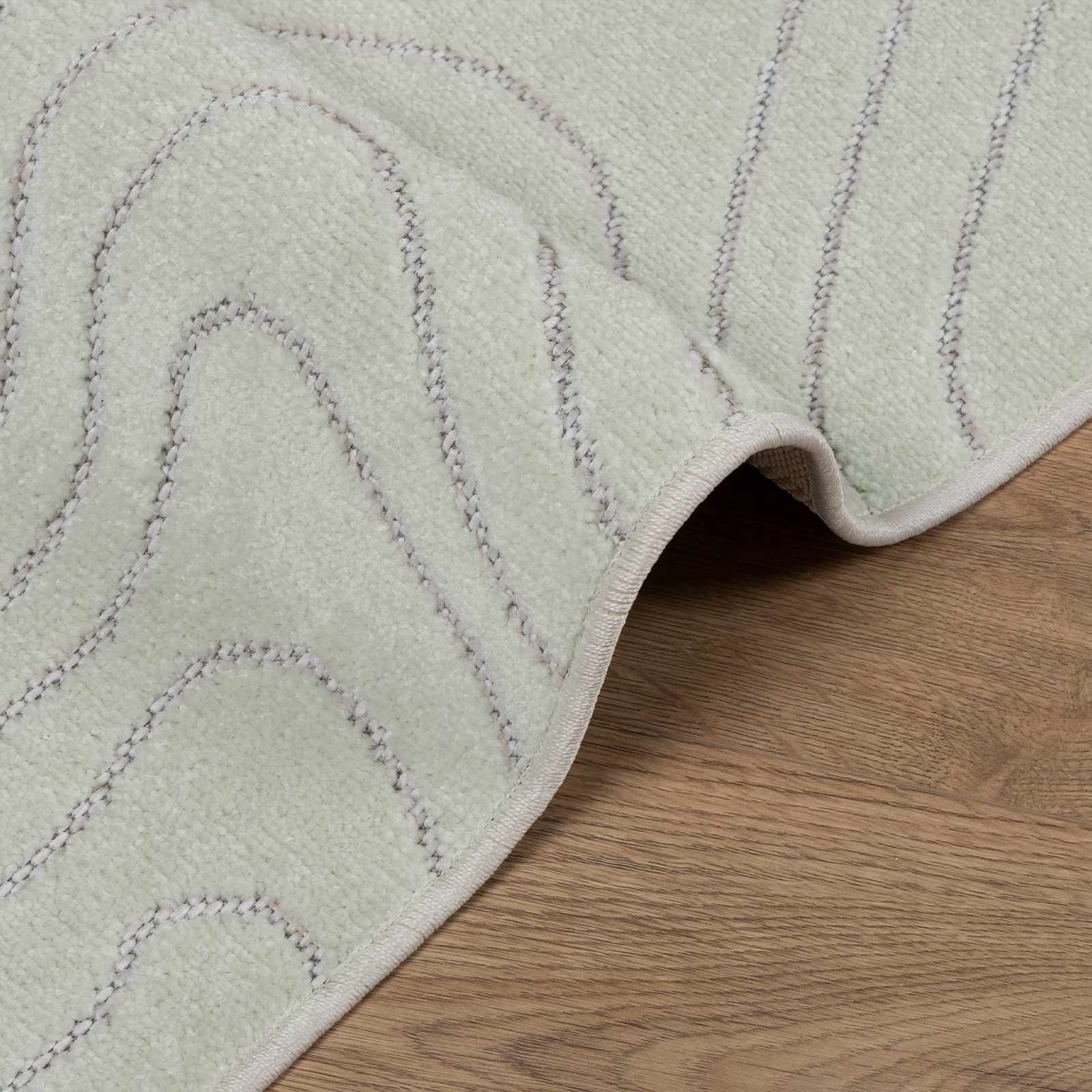 Területszőnyegek Négyzet PALMERAS Zöld 240 x 240 cm Poliészter