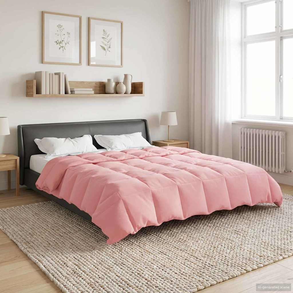 Téli takaró Sövényes Rózsaszín 220 x 260 cm Mikroszál