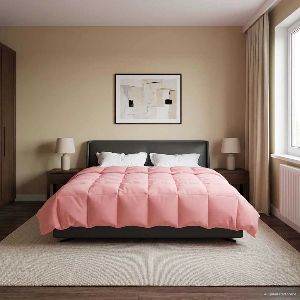 Téli takaró Sövényes Rózsaszín 220 x 260 cm Mikroszál