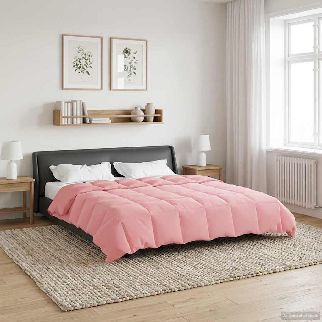 Téli takaró Sövényes Rózsaszín 240 x 260 cm Mikroszál