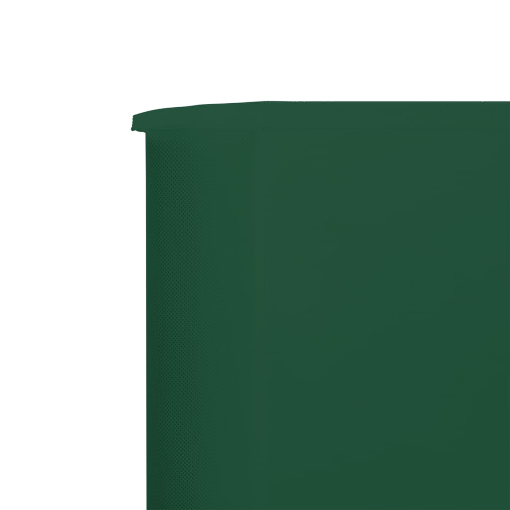 Zöld 5-paneles szövet szélfogó 600 x 160 cm