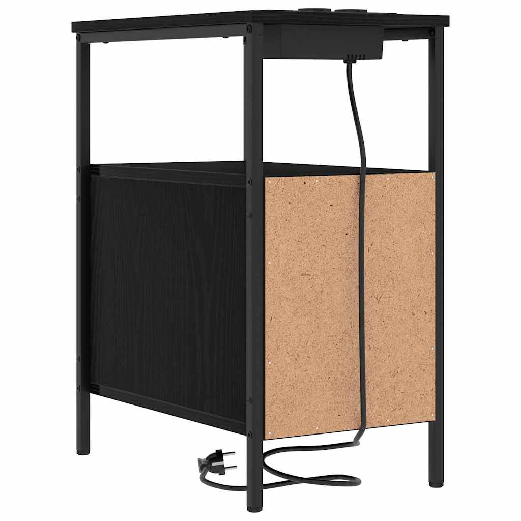 Éjjeli Szekrények 2 pcs Musta tammi 30 x 48 x 61 cm Faanyag