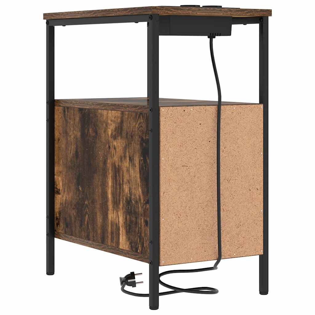 Éjjeli Szekrények 2 pcs Füstölt tölgy 30 x 48 x 61 cm Faanyag