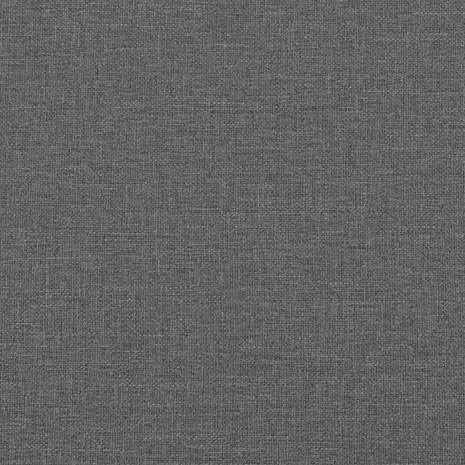 Tároló oszmán párnával Sötétszürke 80 x 80 x 45 cm szövet